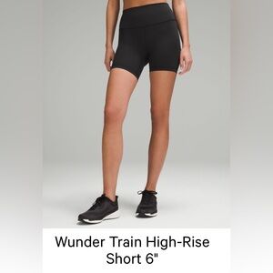 Lululemon Wunder Train High Rise Short 6”